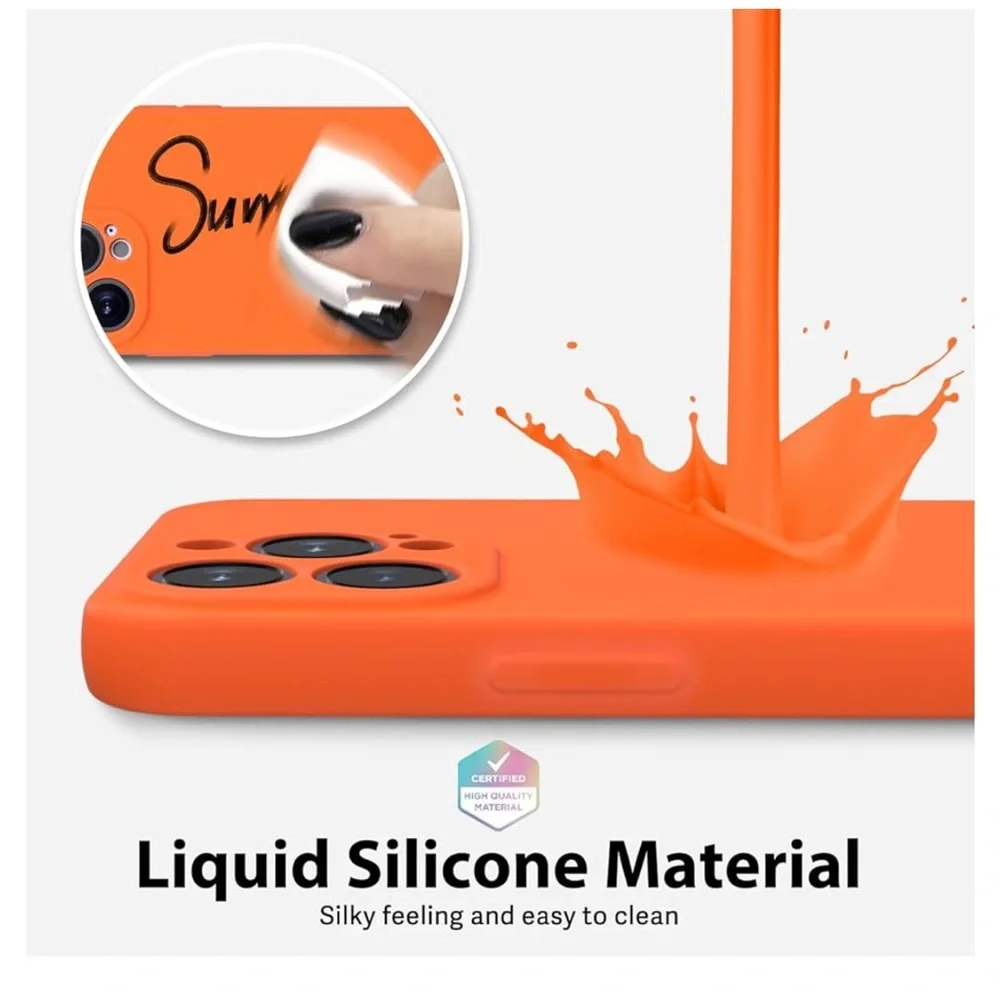 Orange Protective Phone Case for iPhone 13 Pro